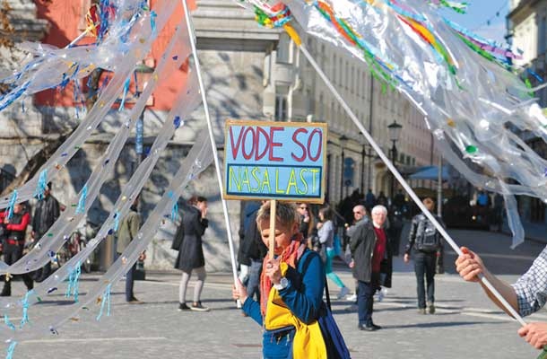 Eden izmed protestov proti privatizaciji vode 