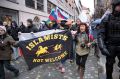 Islamisti niso dobrodošli: »Ostanite tam, ali pa vas bomo brcnili nazaj!«  Ljubljana, Kotnikova, 27. 2. 2016