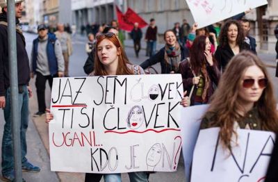 Zapleteno: Demonstracije proti rasizmu in fašizmu, Ljubljana, 19. marec 
