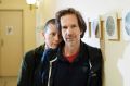 Riegen Zenki Joni in Vlado Škafar, razstava Krošne pesmi in premiera filma Mama, Kinodvor, Ljubljana