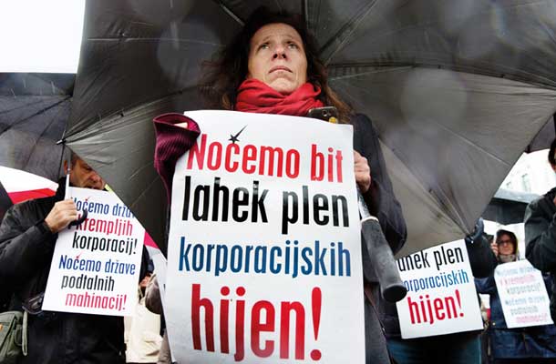 Lanski protestni shod proti trgovinskim sporazumom TTIP, CETA, TiSA 