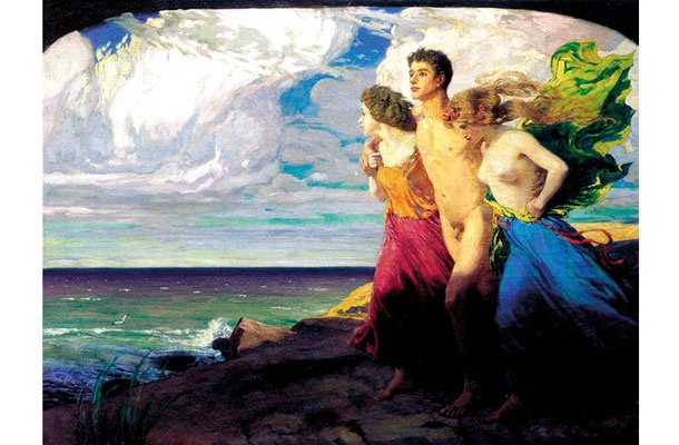 Ludwig von Hofmann: Frühlingssturm, 1895