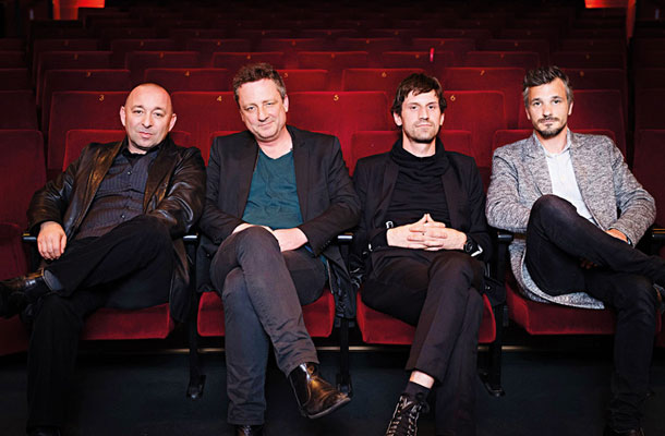 Tomi Matič, Matej Nahtigal, Zoran Benčič in Primož Vrhovec: Psi brezčasja, premiera filma, Kinodvor, Ljubljana