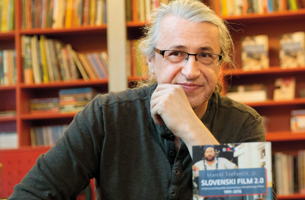 Marcel Štefančič, jr. na predstavitvi knjige Slovenski film 2.0 