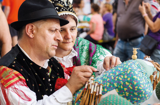 Klekljanje na ulici, 17. svetovni čipkarski kongres, LJ