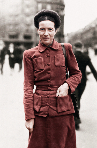 Simone de Beauvoir. Bila je ena najpomembnejših intelektualnih osebnosti 20. stoletja, veličastna pisateljica in človek silnih uvidov.