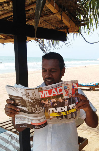 Shelie De Silva, Induruwa beach, Šrilanka / Foto Mitja Butul