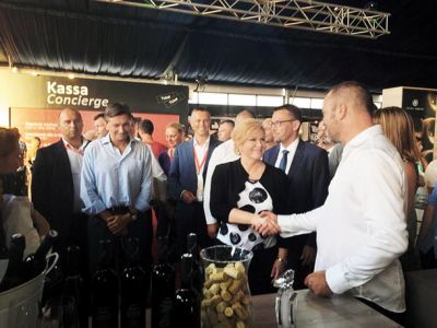 Pahor na podelitvi nagrade najboljšemu (hrvaškemu) teranu 