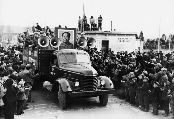 Propaganda na kamionu med kitajsko kulturno revolucijo 