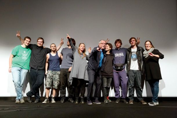 Režiser Jani Sever in filmska ekipa: Status Zero, premiera filma, Kino Šiška, LJ 