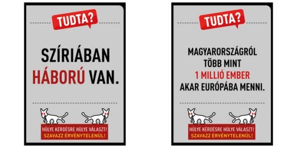 Odgovor na manipulacije madžarskega premiera: »Ali veste, da je v Siriji vojna?« in »Ali veste, da se hoče milijon Madžarov izseliti v Evropo?«