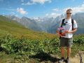 Jan Fišer med Mestijo in jezeri Koruldi, treking po Kavkazu, Gruzija