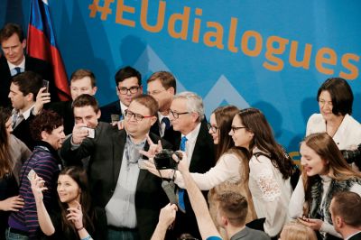 Selfie EU: Juncker v Ljubljani