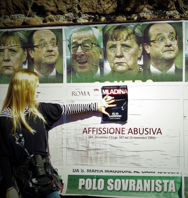 Pohod za drugačno Evropo ob 60. obletnici Rimske pogodbe, Rim, Italija 