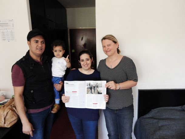 Hany, Adel, Carol, Martina, obisk pri družini Korba Suleiman, Zagreb, HR