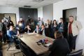 Prve javne dražbe za trgovski del kompleksa Stožice so se udeležili zgolj novinarji.
