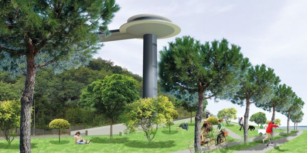 Idejna zasnova panoramskega dvigala na Markovec