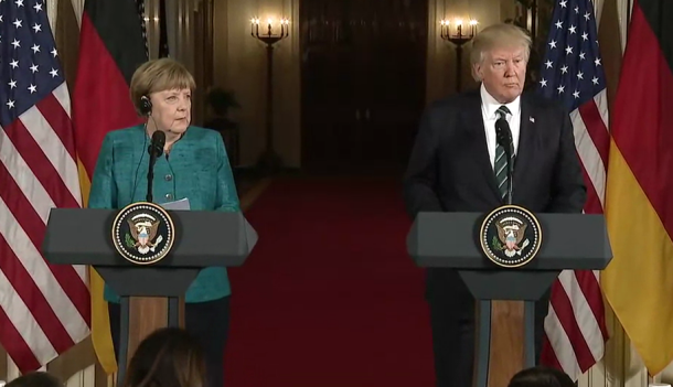 Angela Trump in Donald Trump na srečanju v Washingtonu