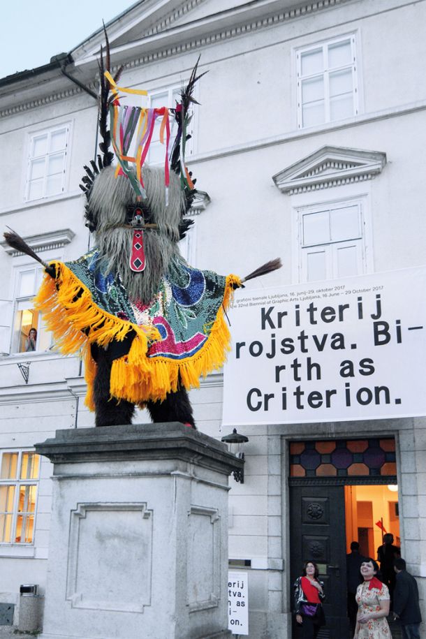 Carlos Monroy: Kurent, odprtje 32. grafičnega bienala, MGLC, LJ