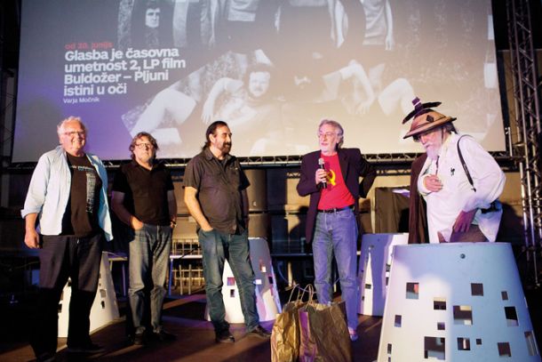 Glasba je časovna umetnost 2, LP film Buldožer – Pljuni istini u oči, premiera filma Varje Močnik, Kinodvor, LJ