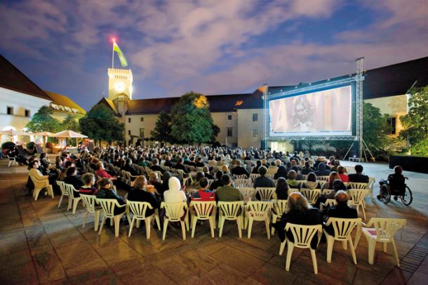 Film pod zvezdami, Ljubljanski grad, Ljubljana