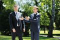Foto tedna: Srečanje hrvaškega in slovenskega premiera Andreja Plenkovića in Mira Cerarja, na katerem sta se strinjala, da se o arbitraži ne strinjata, Ljubljana