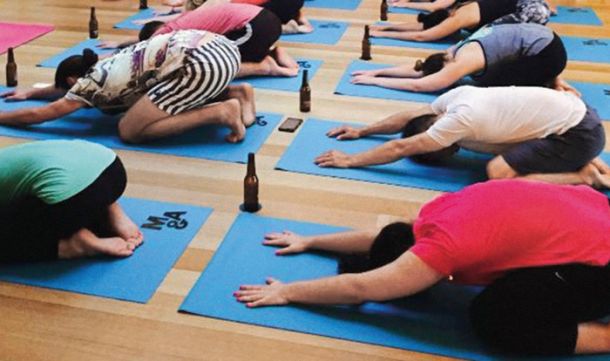 Joga ob pivu