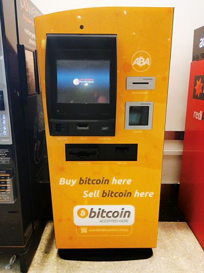 Bankomat za bitcoine v Avstraliji