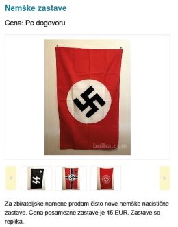 Nacistične zastave na Bolhi