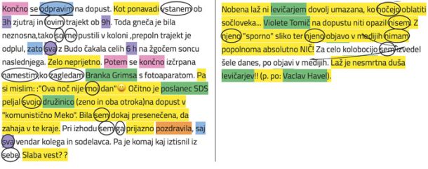 SCAN analiza trditev Branka Grimsa in Violete Tomić o tem, kaj se je dogajalo na trajektu