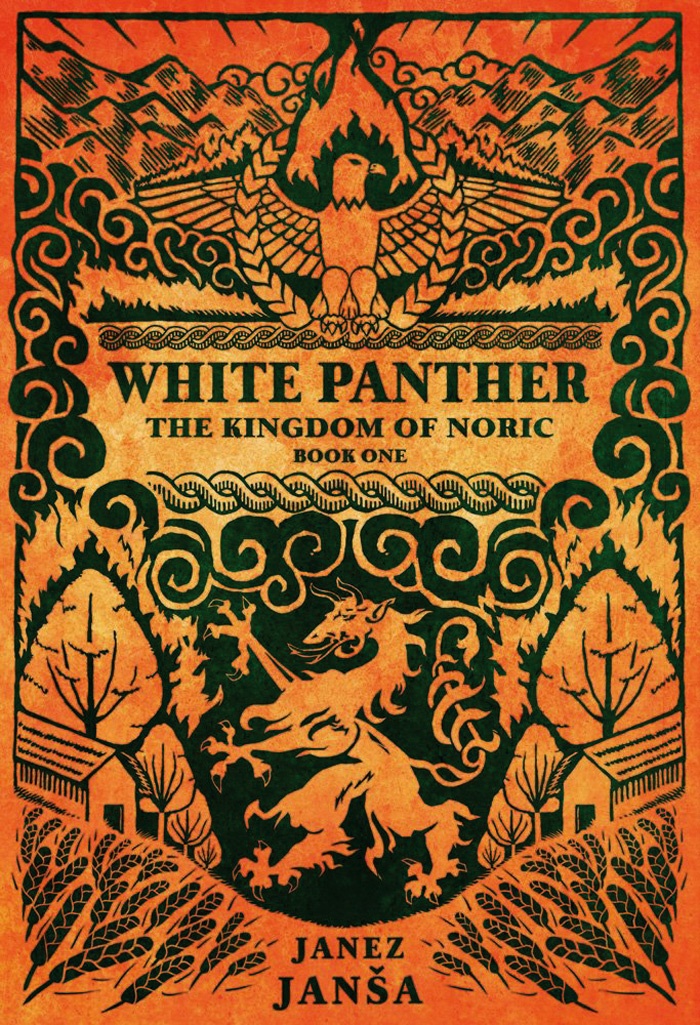 Orel na naslovnici knjige White Panther Janeza Janše