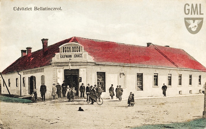 Gostilna in trgovina Ignaca Kaufmanna v Beltincih, kjer je do pogroma proti Judom, 4. novembra 1918, živelo 150 ortodoksnih Judov.
