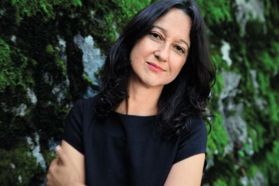 Muriel Barbery ob obisku Slovenije septembra 2016