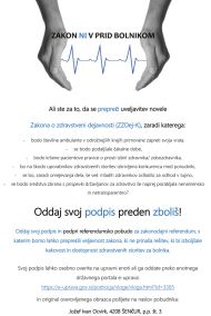 Zloraba pacientove stiske