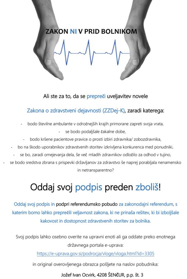 Zloraba pacientove stiske
