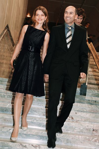 Ljubeče: Janez Janša in Urška Bačovnik z roko v roki prvič v javnosti na proslavi ob dnevu reformacije 30. oktobra 2006 v Cankarjevem domu 