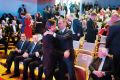 Ljubljanski župan Zoran Janković in predsednik Evropske nogometne zveze Aleksander Čeferin na podelitvi nagrad GZS za izjemne gospodarske in podjetniške dosežke, Cankarjev dom, Ljubljana