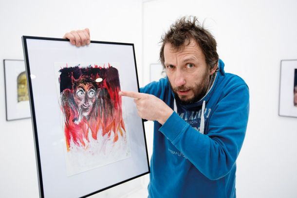 Damijan Stepančič: Mi vsi smo Jernej, ilustracije iz knjige Hlapec Jernej in njegova pravica, Galerija Kresija, LJ 