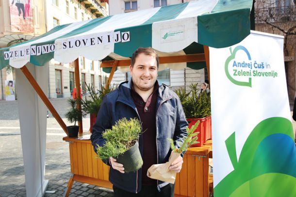 Andrej Čuš, nekdanji poslanec SDS, ki sedaj (namesto svojega očeta) poveljuje Zelenim Slovenije 