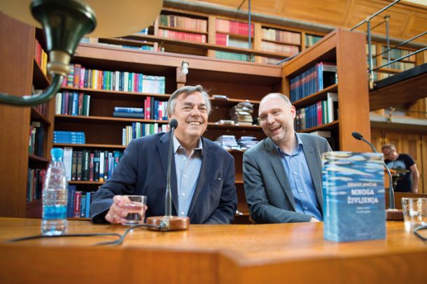 Pogovor z Dragom Jančarjem, avtor in Mitja Čander, izid zbirke novel in kratkih zgodb Mnoga življenja, Noč knjige, Beletrina in NUK, LJ 