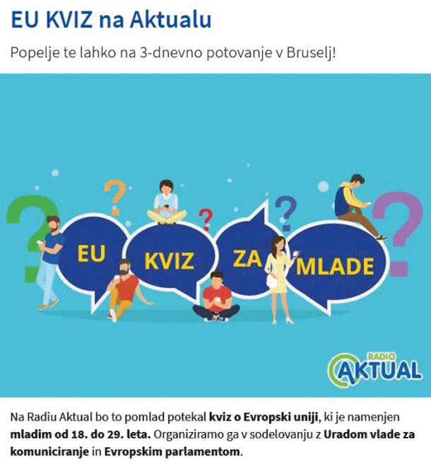 Vladni urad je za kviz o EU izbral Radio Aktual 