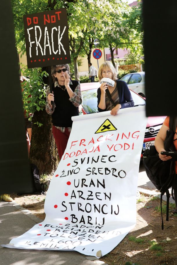 Protest proti frackingu 