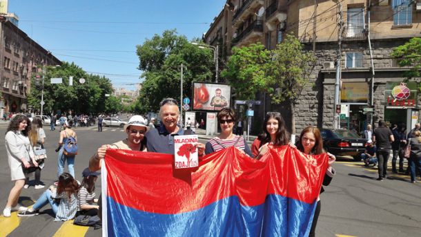 Podpornika demokratizacije v Armeniji, Erevan 