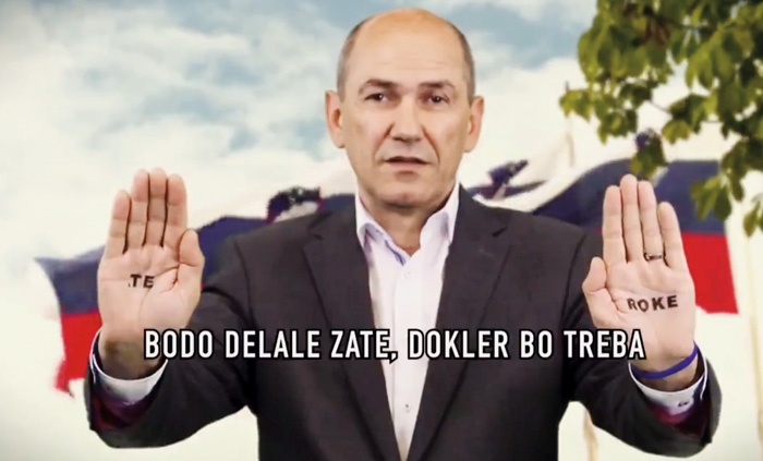 Ko je Janša nastopil v predvolilnem videu, ki je bil čista kopija videa, s katerim je Ben Carson – črnec (!) – kandidiral za ameriškega predsednika, je izgledal kot Melania Trump, ki je govor ukradla Michelle Obama.