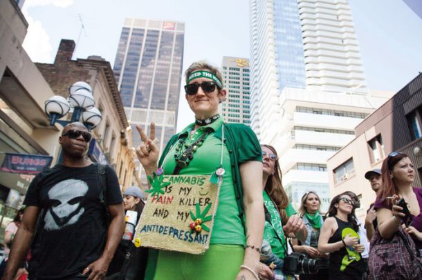 Nedavni marihuana marš v kanadskem Torontu 