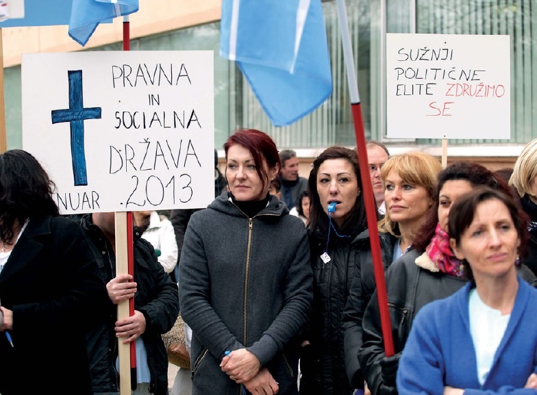 Stavka javnega sektorja leta 2013 v času druge janševe vlade