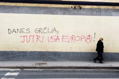 Grafit iz časa evropske finančne krize 