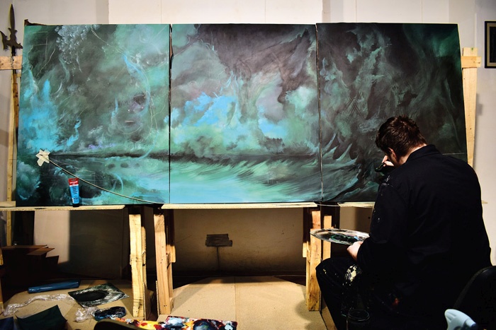 »Trenutno stanje: soočanje z nevihto« - ustvarjanje v novomeškem Sokolcu