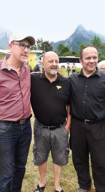 Zmago Jelinčič na zletu SDS v Bovcu leta 2018