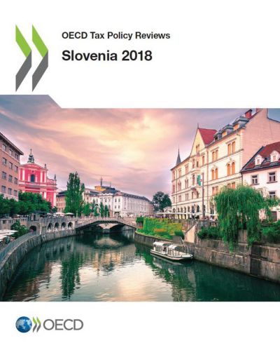 Naslovnica aktualnega pregleda slovenskega davčnega sistema, ki ga je pripravila OECD.